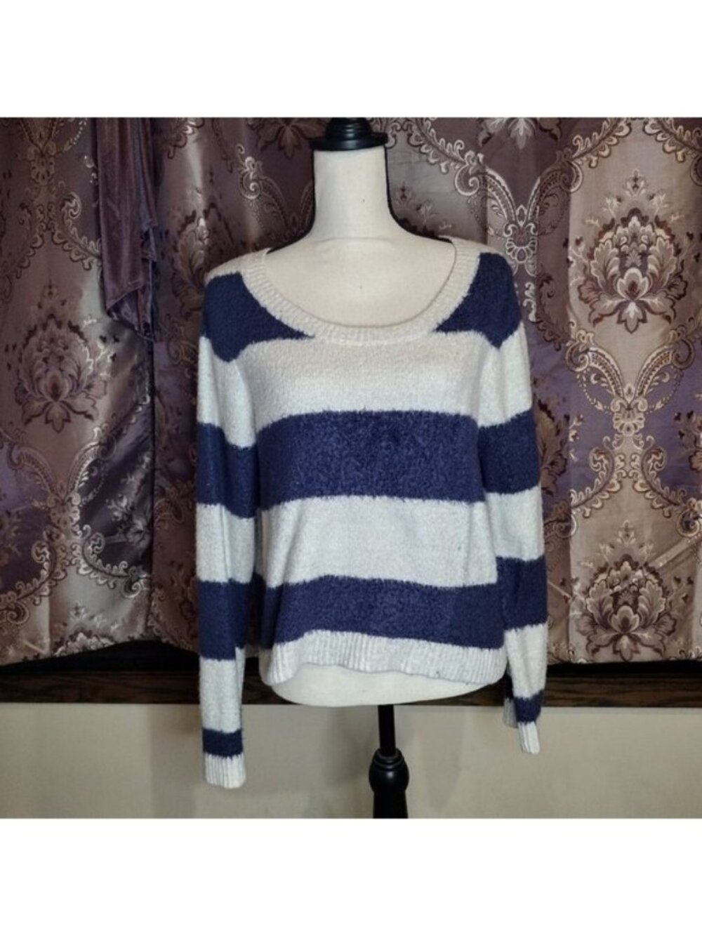 Lauren Conrad Striped Sweater Large
